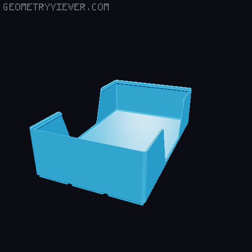 Gridfinity wall cutout collection 3D model thumbnail