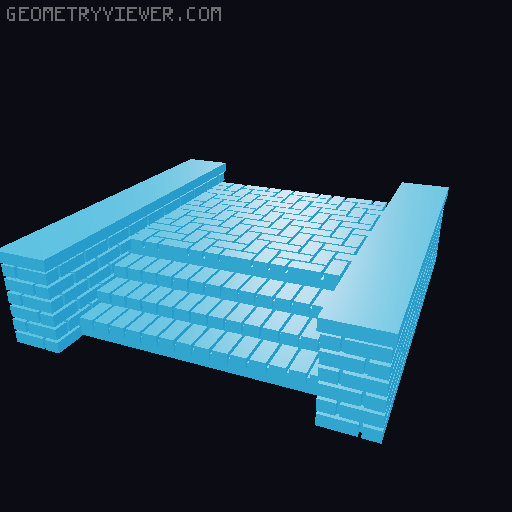 MODULAR BRICK ELEMENTS 2 1:87 HO SCALE 3D model thumbnail