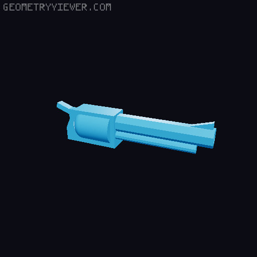 Revolver for Minimates 3D model thumbnail