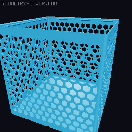 Gridfinity Hex Bins all sizes 3D model thumbnail
