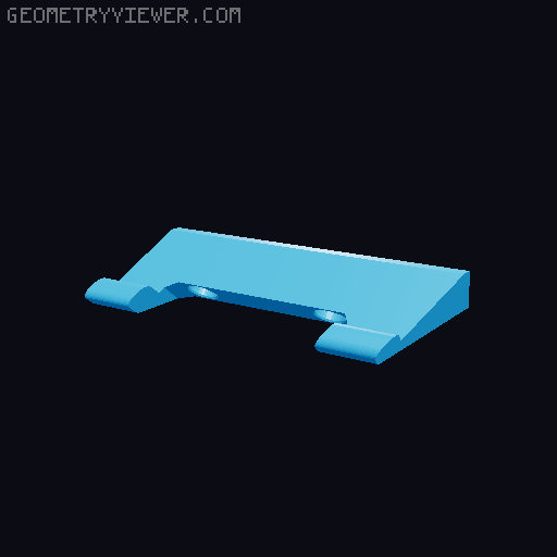 PS4 Wall Mount 3D model thumbnail
