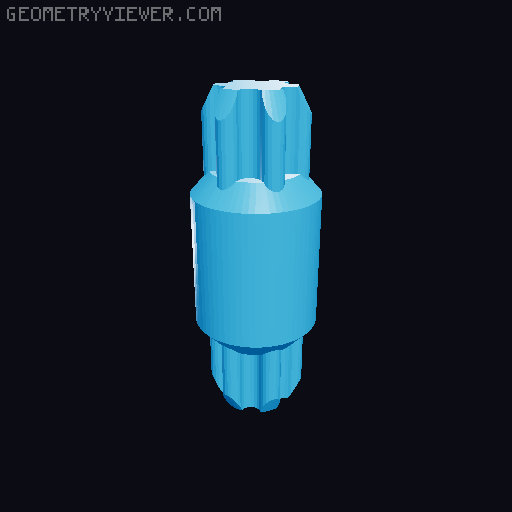OHC V60 Ultramax Engine 3D model thumbnail