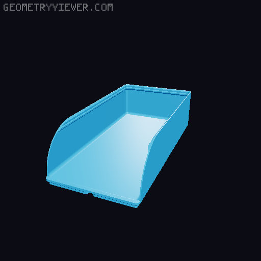 Gridfinity rouded bins collection all sizes 3D model thumbnail