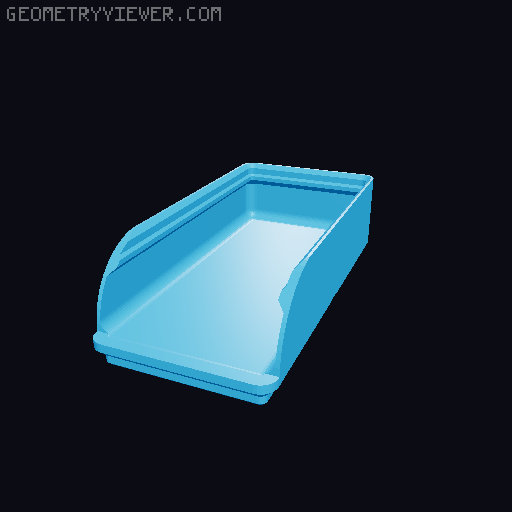 Gridfinity rouded bins collection all sizes 3D model thumbnail