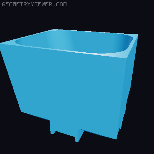Modular Drawer Organizer Remix 3D model thumbnail