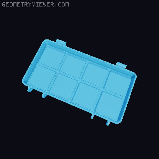 Rugged Gridfinity Box (Parametric) 3D model thumbnail