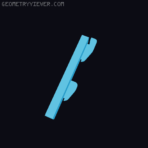 DDD Printable Wall Control System 3D model thumbnail