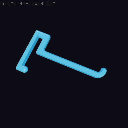 IKEA SKÅDIS / SKADIS Hooks 3D model thumbnail