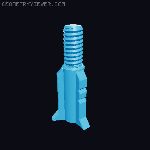 GPU anti-sag support 3D model thumbnail