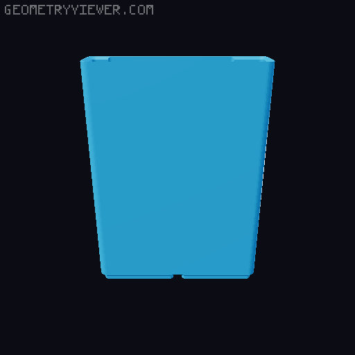 Gridfinity cups height 16 (116mm) collection 3D model thumbnail