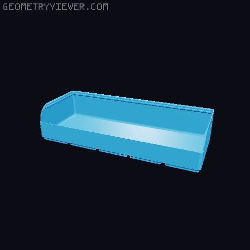 Gridfinity rouded bins collection all sizes 3D model thumbnail