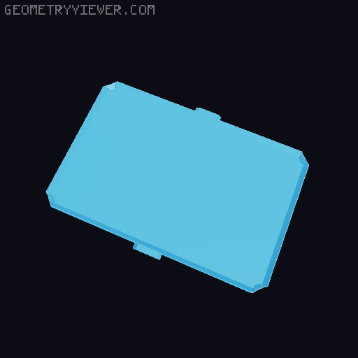 Euro Pallet Box Crate Scale 1/10 3D model thumbnail