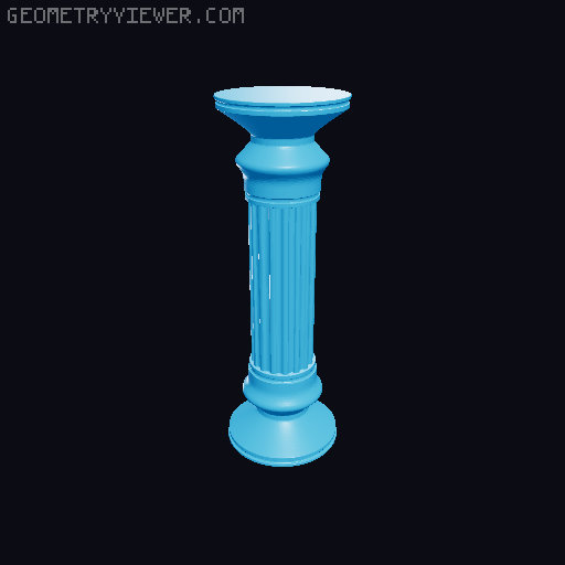 Modular Pillar Pack Vol. 1 – 9 pc Architectural Columns (28/32mm Scale) 3D model thumbnail