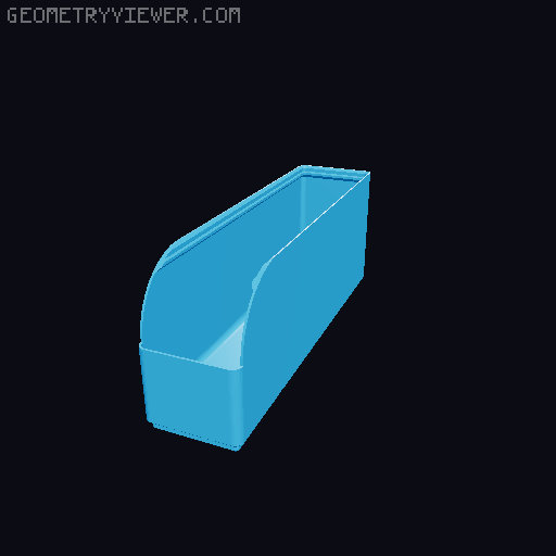 Gridfinity rouded bins collection all sizes 3D model thumbnail