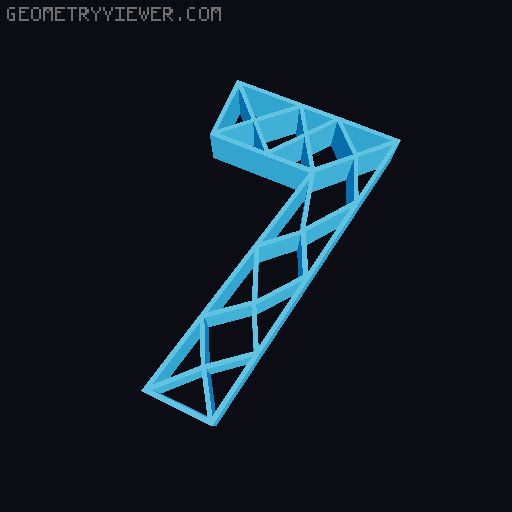 Geometric Numbers 3D model thumbnail