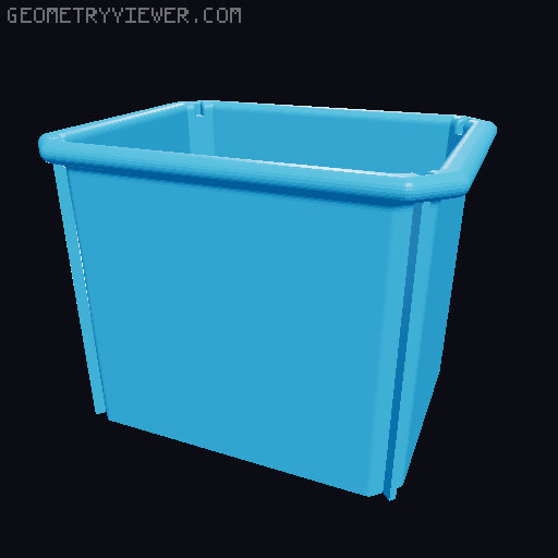 Replacement Bins for Rigid Pro Gear 2.0 10 Compartment Parts Organizer 3D model thumbnail