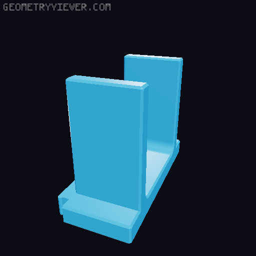 Modular Handgun Safe Stands 3D model thumbnail
