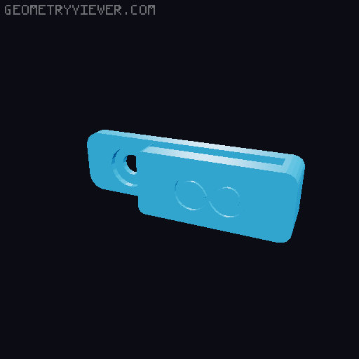 Elegoo Neptune 3 Pro - Extruder Cable Riser 3D model thumbnail