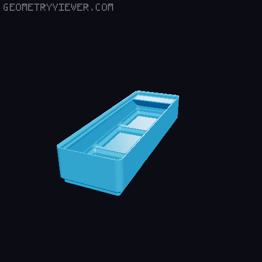 Gridfinity cups height 3 (25mm) collection 3D model thumbnail