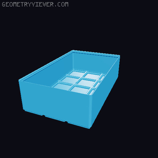 Gridfinity cups height 8 (60mm) collection 3D model thumbnail