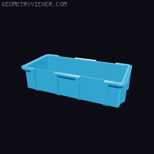 9V Battery Box 3D model thumbnail
