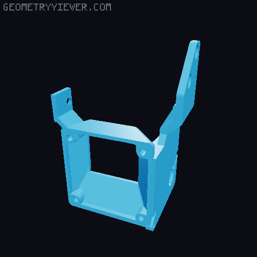 Creality Ender 3 v3 se Dual fan + duct and Helmet 3D model thumbnail