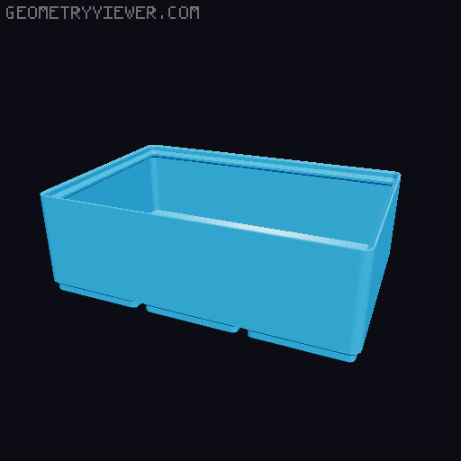 Systainer Mini Gridfinity (small + normal build plate) 3D model thumbnail