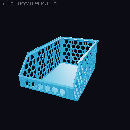 Stackable Baskets 3D model thumbnail