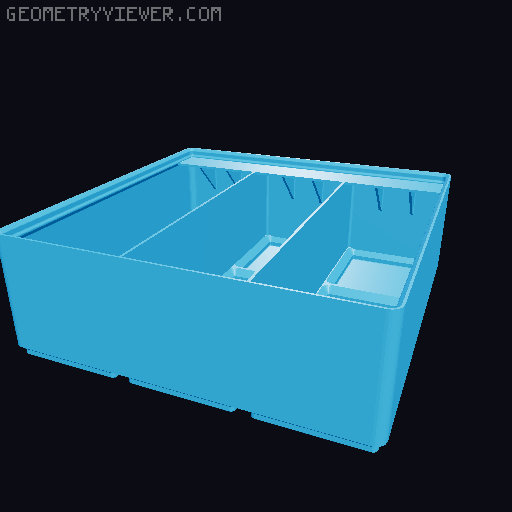 Gridfinity Ultra Light Bins - Divider Label Edition 3D model thumbnail