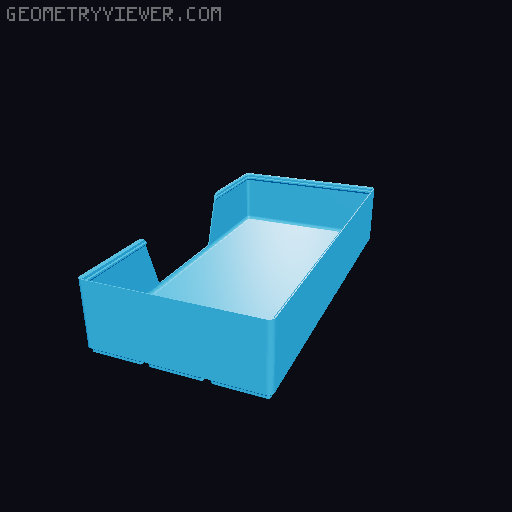 Gridfinity wall cutout collection 3D model thumbnail