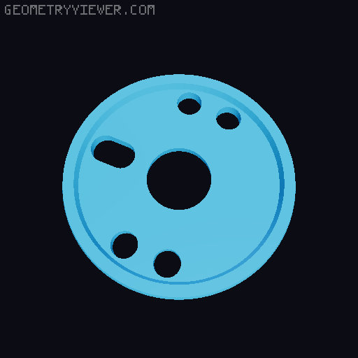 Hoodie Spools 3D model thumbnail