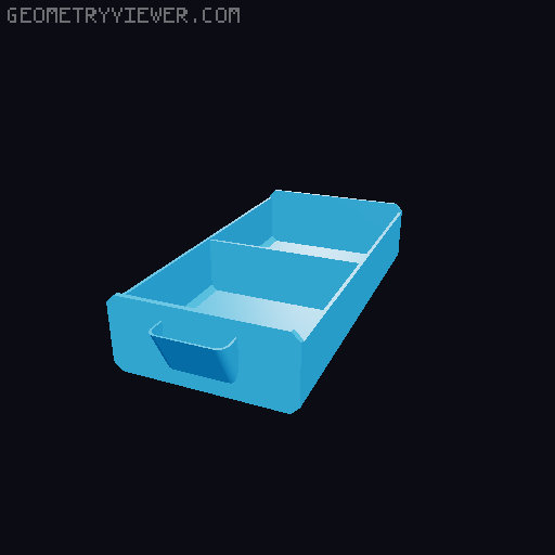Modular Organizer 3D model thumbnail