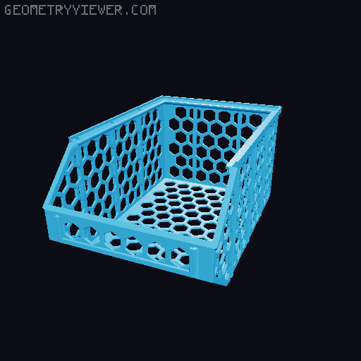 Stackable Baskets 3D model thumbnail