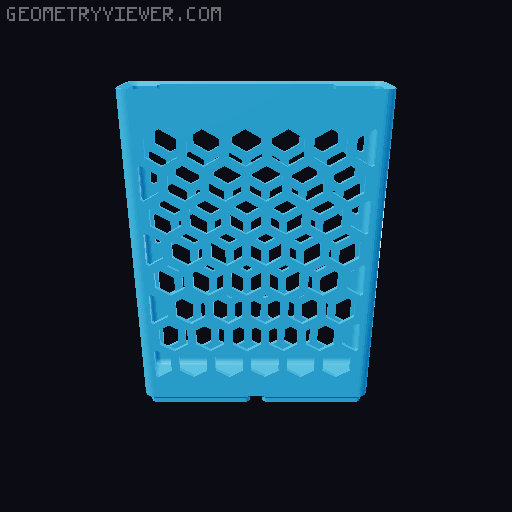 Gridfinity Hex Bins all sizes 3D model thumbnail