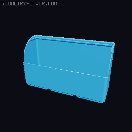 Gridfinity rouded bins collection all sizes 3D model thumbnail
