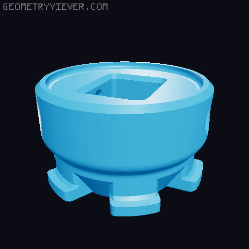 Yeethammer 36/40mm tube (Metric) 3D model thumbnail