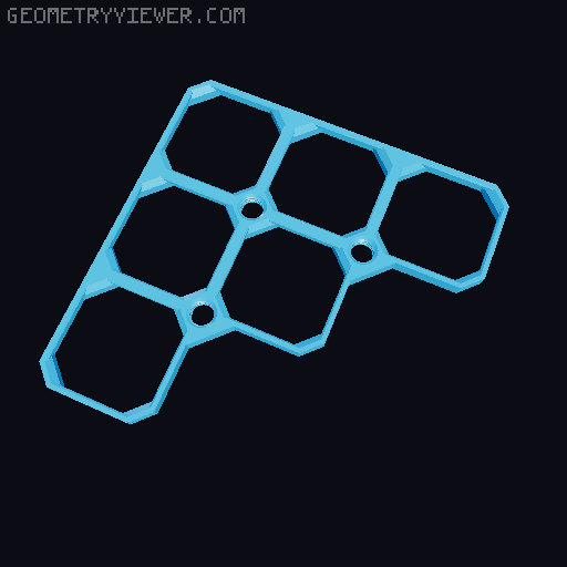 openGrid Triangular Tiles (2x2 - 12x12) 3D model thumbnail