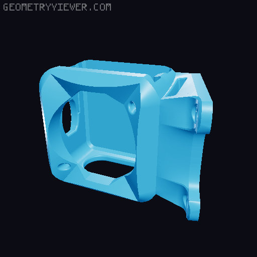 T4 Max FOV Action 2 DJI TPU Drone Mounts 3D model thumbnail
