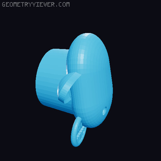 Shaun the Sheep Toilet Paper Roll Countertop Holder 3D model thumbnail