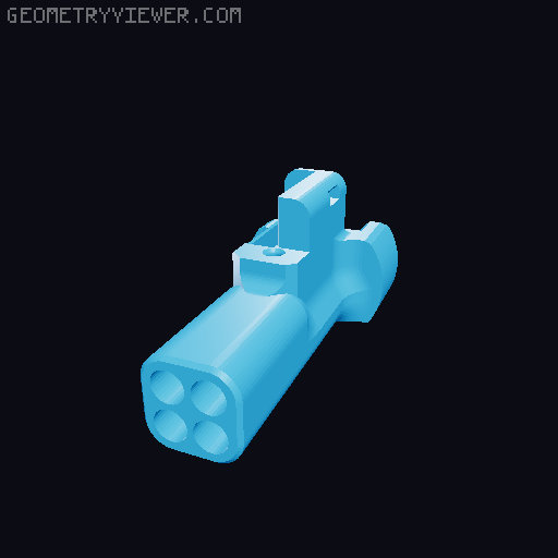 UBBI Toolhead Filament and sensor Hub 3D model thumbnail