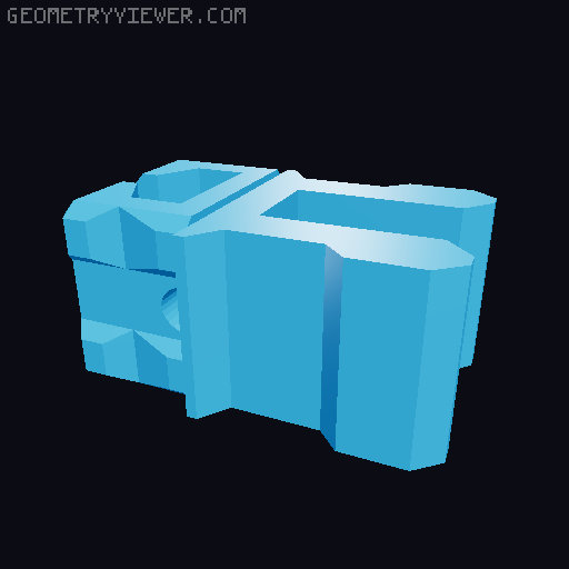 MakABlok - PrintABlok MakerGrid Adapters 3D model thumbnail