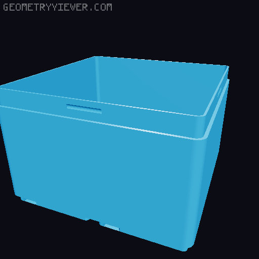 Gridfinity Bin with Gridfinity Cap (parametric) 3D model thumbnail