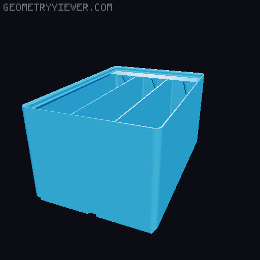 Gridfinity Ultra Light Bins - Divider Label Edition 3D model thumbnail