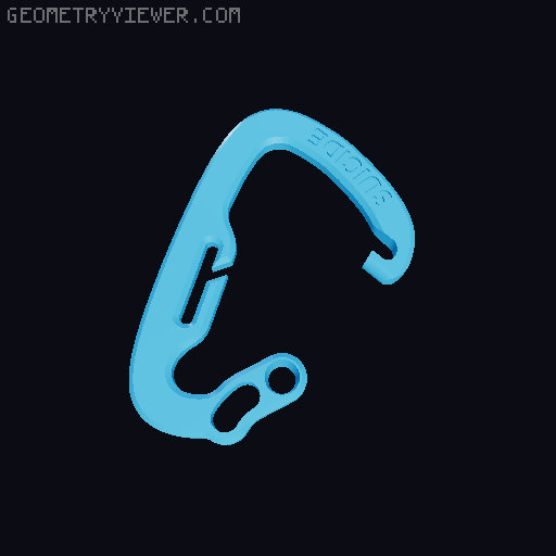 The Suicide Carabiner 3D model thumbnail