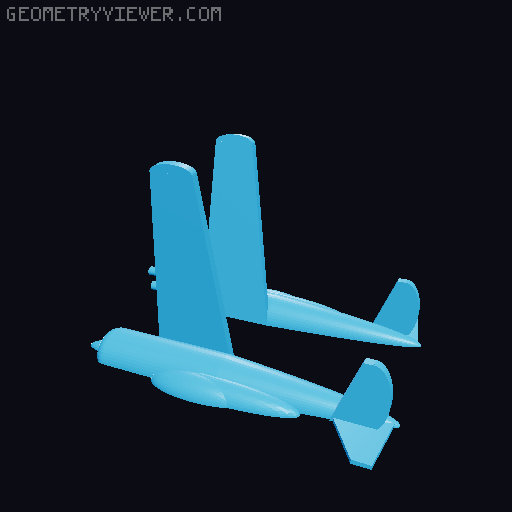Low-poly WWII Fighters 1/200 3D model thumbnail