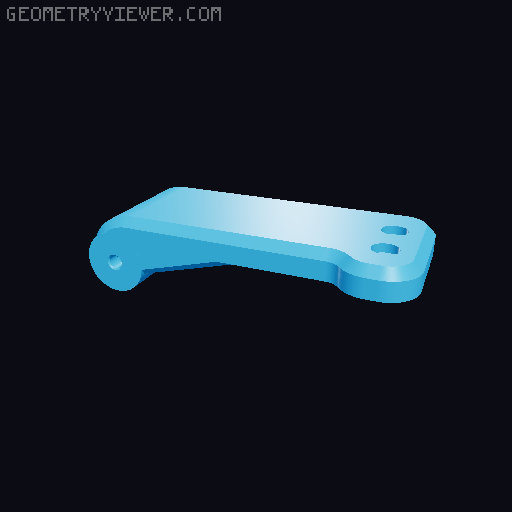Creality K1 270° Door Hinges w Door Latch 3D model thumbnail