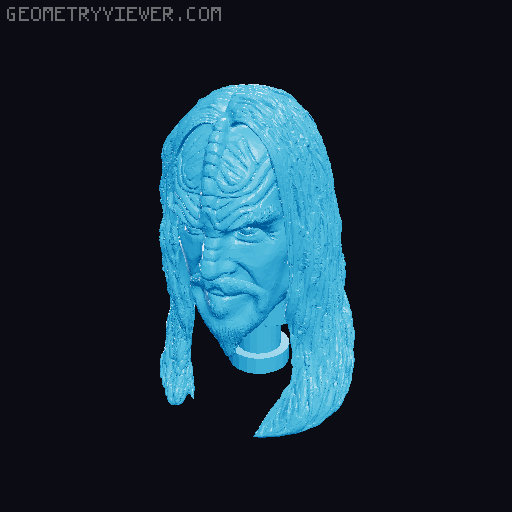 Ma'ah figure head- Star Trek Lower Decks 3D model thumbnail
