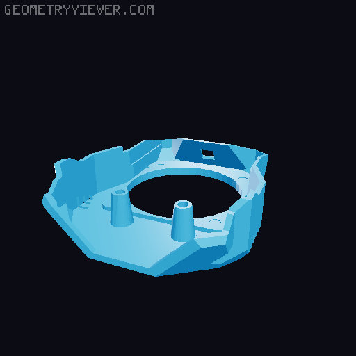NeoPixel Shroud for EVA 3 with ADXL345 3D model thumbnail