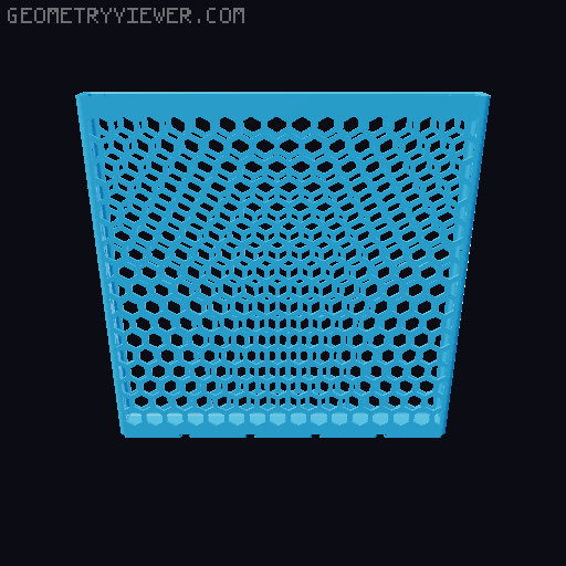 Gridfinity Hex Bins all sizes 3D model thumbnail