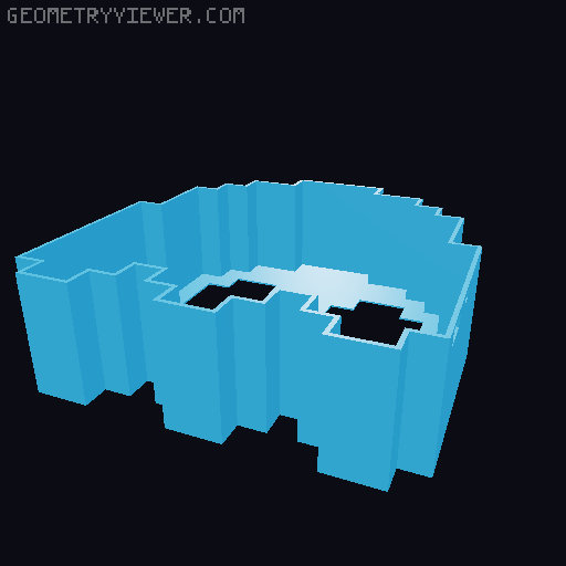 Pac Man ghosts with batteries 3D model thumbnail
